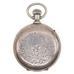 MENS ILLINOIS COIN SILVER CASE POCKET WATCH