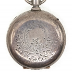 MENS ILLINOIS COIN SILVER CASE POCKET WATCH