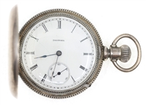 MENS ILLINOIS COIN SILVER CASE POCKET WATCH