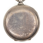 MENS ILLINOIS COIN SILVER CASE POCKET WATCH