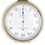 MENS ELGIN TIMER NICKEL CASE MECHANICAL STOPWATCH