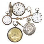 POCKET WATCHES FOR PARTS OR REPAIR