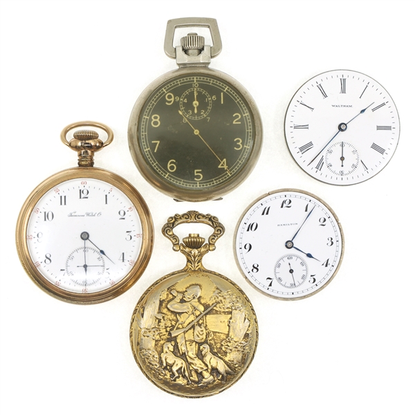 POCKET WATCHES FOR PARTS OR REPAIR