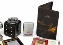 NOVELTY & DECORATIVE CIGARETTE LIGHTERS & CASE