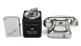 NOVELTY & DECORATIVE CIGARETTE LIGHTERS & CASE