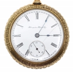 MENS HAMPDEN WATCH CO. GOLD FILLED CASE POCKET WATCH