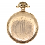 MENS HAMPDEN WATCH CO. GOLD FILLED CASE POCKET WATCH