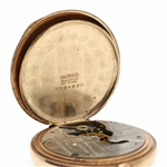 MENS HAMPDEN WATCH CO. GOLD FILLED CASE POCKET WATCH