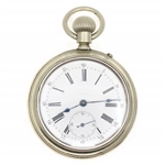 MENS PIONEER BASE METAL CASE POCKET WATCH