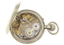 MENS PIONEER BASE METAL CASE POCKET WATCH