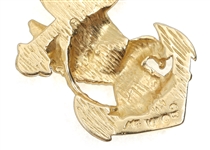 14K YELLOW GOLD EAGLE & ANCHOR PENDANT