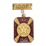 10K YELLOW GOLD I.O.O.F. FRATERNAL PINS