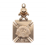 10K YELLOW GOLD I.O.O.F. FRATERNAL PENDANT/CHARM