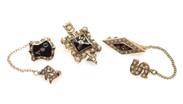 10K YELLOW GOLD FRATERNITY & SORORITY MEMBER PINS