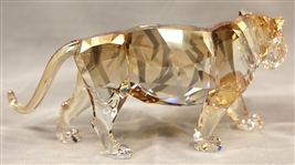 SWAROVSKI CRYSTAL ENDANGERED WILDLIFE TIGER & PLAQUE