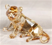 SWAROVSKI CRYSTAL ENDANGERED WILDLIFE TIGER & PLAQUE