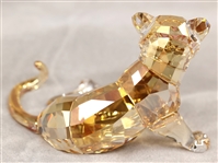 SWAROVSKI CRYSTAL ENDANGERED WILDLIFE TIGER & PLAQUE