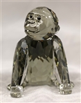 SWAROVSKI CRYSTAL ENDANGERED WILDLIFE GORILLA FIGURINES