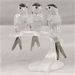 SWAROVSKI CRYSTAL SWALLOWS FIGURINE