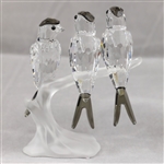 SWAROVSKI CRYSTAL SWALLOWS FIGURINE