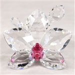 SWAROVSKI CRYSTAL ORCHID BLOSSOM FIGURINE