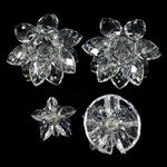 SWAROVSKI CRYSTAL WATERLILY FIGURINES & CANDLEHOLDERS