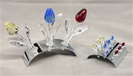 SWAROVSKI CRYSTAL TULIP FLOWER GROUPINGS