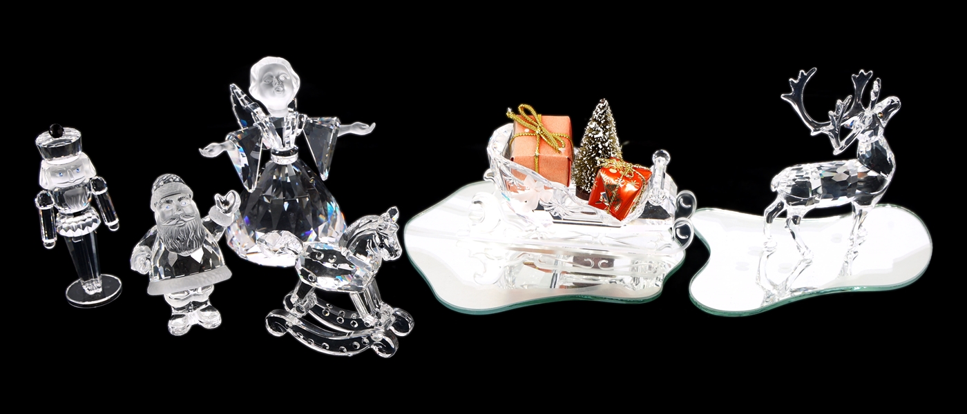 SWAROVSKI CRYSTAL CHRISTMAS FIGURINES