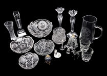 CRYSTAL & GLASS SERVEWARE, FIGURINES, & MORE