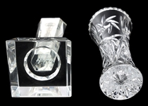 CRYSTAL & GLASS SERVEWARE, FIGURINES, & MORE