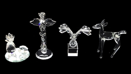 CRYSTAL & GLASS SERVEWARE, FIGURINES, & MORE