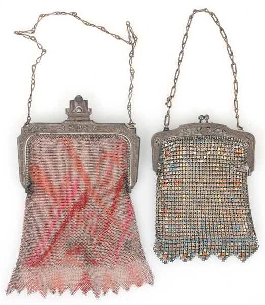 WHITING & DAVIS MESH EVENING BAGS 