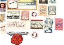 GRAF ZEPPELIN COMMEMORATIVE LOOSE STAMPS & SEALS