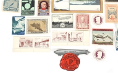 GRAF ZEPPELIN COMMEMORATIVE LOOSE STAMPS & SEALS