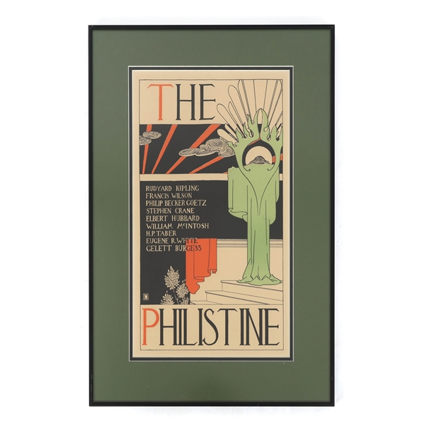 19TH C. THE PHILISTINE ROYCROFT D. COLLIN ADVERT PRINT