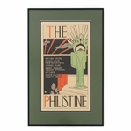 19TH C. THE PHILISTINE ROYCROFT D. COLLIN ADVERT PRINT