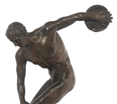 AFTER FIX-MASSEAU CAST BRONZE DISCUS THROWER STATUE