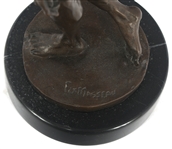 AFTER FIX-MASSEAU CAST BRONZE DISCUS THROWER STATUE