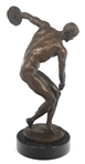 AFTER FIX-MASSEAU CAST BRONZE DISCUS THROWER STATUE