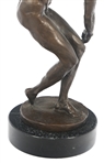 AFTER FIX-MASSEAU CAST BRONZE DISCUS THROWER STATUE