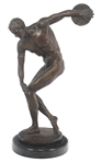 AFTER FIX-MASSEAU CAST BRONZE DISCUS THROWER STATUE