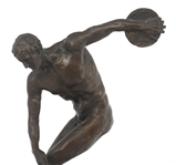 AFTER FIX-MASSEAU CAST BRONZE DISCUS THROWER STATUE