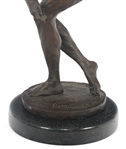 AFTER FIX-MASSEAU CAST BRONZE DISCUS THROWER STATUE