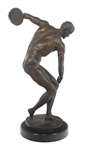 AFTER FIX-MASSEAU CAST BRONZE DISCUS THROWER STATUE