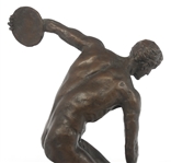 AFTER FIX-MASSEAU CAST BRONZE DISCUS THROWER STATUE