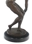 AFTER FIX-MASSEAU CAST BRONZE DISCUS THROWER STATUE