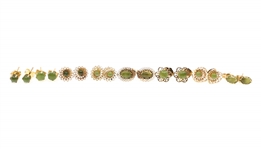 14K YELLOW GOLD JADE EARRINGS