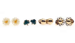 14K YELLOW GOLD FASHION EARRINGS
