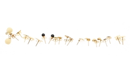 14K YELLOW GOLD FASHION EARRINGS