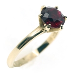 10K YELLOW GOLD LAB-CREATED RUBY FASHION RING